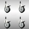 Service Caster 5 Inch 316SS Black Poly Swivel 3/4 Inch Expanding Stem Caster Set Lock Brake SCC-SS316TTLEX20S514-PPUB-BLK-34-4 - alternate 3